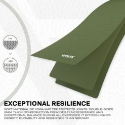 RDX SPORTS RDX YM 6mm TPE Yoga Mat -Rdx Sports green tpe mats 4