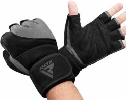 RDX SPORTS RDX L4 Open Finger Weightlifting Gym Gloves 22 RDX SPORTS RDX L4 Open Finger Weightlifting Gym Gloves -Rdx Sports gym gloves leather