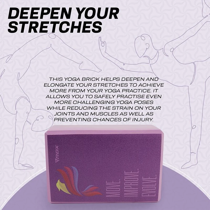 RDX SPORTS RDX D5 High Density EVA Foam Yoga Blocks Non-Slip Brick 7 RDX SPORTS RDX D5 High Density EVA Foam Yoga Blocks Non-Slip Brick - Image 5