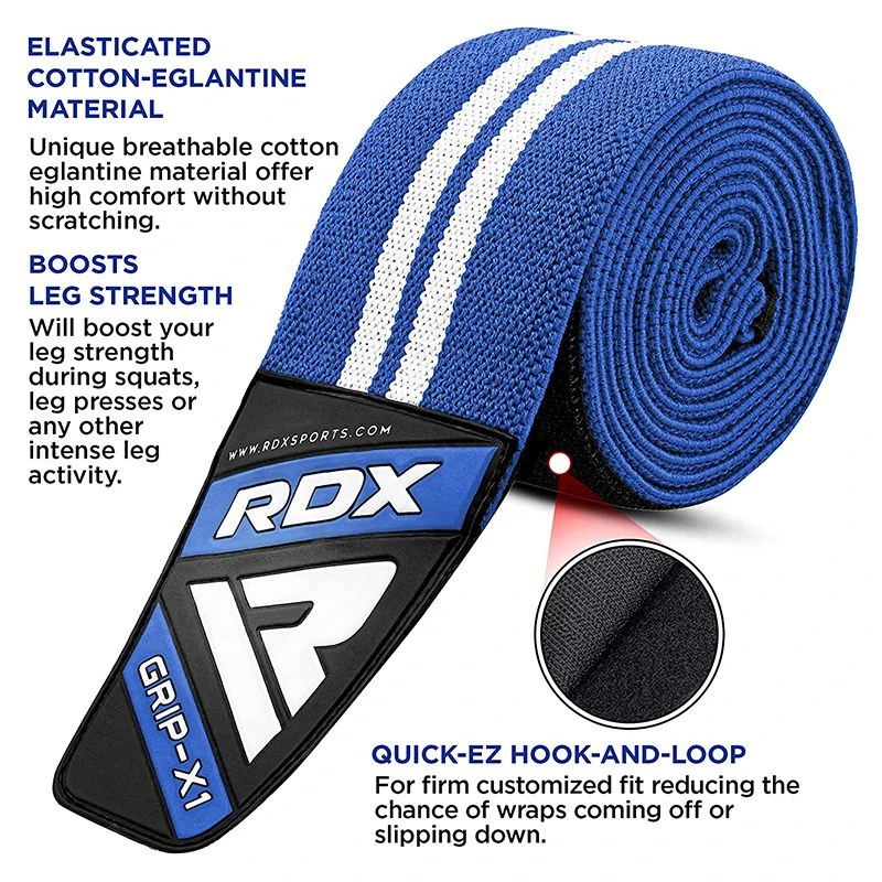 RDX SPORTS RDX K4 Weightlifting Knee Wraps OEKO-TEX® Standard 100 Certified 4 RDX SPORTS RDX K4 Weightlifting Knee Wraps OEKO-TEX® Standard 100 Certified - Image 2
