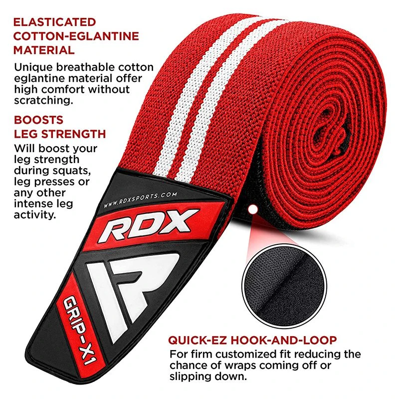 RDX SPORTS RDX K4 Weightlifting Knee Wraps OEKO-TEX® Standard 100 Certified 13 RDX SPORTS RDX K4 Weightlifting Knee Wraps OEKO-TEX® Standard 100 Certified - Image 11