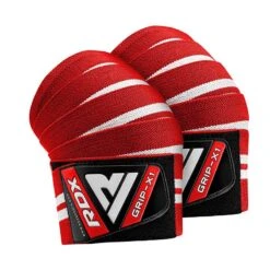 RDX SPORTS RDX K4 Weightlifting Knee Wraps OEKO-TEX® Standard 100 Certified 27 RDX SPORTS RDX K4 Weightlifting Knee Wraps OEKO-TEX® Standard 100 Certified -Rdx Sports k4 weightlifting knee wraps red 2