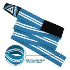 RDX SPORTS RDX K4 Weightlifting Knee Wraps OEKO-TEX® Standard 100 Certified 31 RDX SPORTS RDX K4 Weightlifting Knee Wraps OEKO-TEX® Standard 100 Certified -Rdx Sports k4 weightlifting knee wraps sky blue 2 2