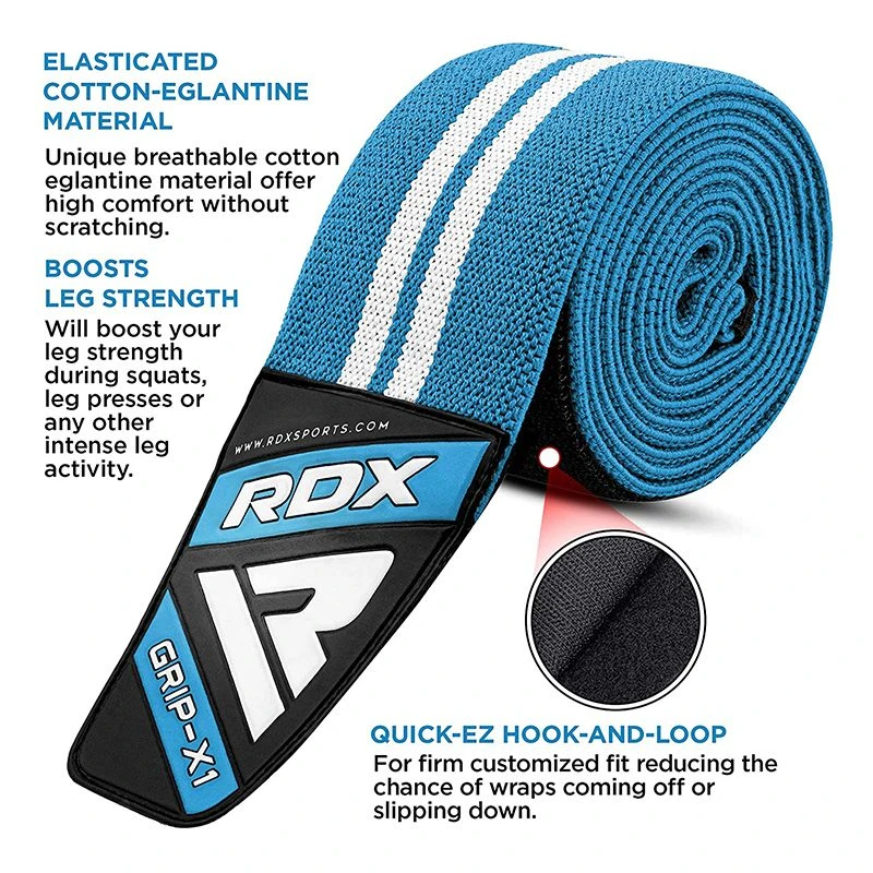 RDX SPORTS RDX K4 Weightlifting Knee Wraps OEKO-TEX® Standard 100 Certified 17 RDX SPORTS RDX K4 Weightlifting Knee Wraps OEKO-TEX® Standard 100 Certified - Image 15