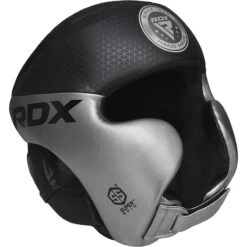 RDX SPORTS RDX L1 Mark Pro Cheek Boxing Training Head Guard -Rdx Sports l1 silver mark pro head guard 2