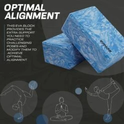 RDX SPORTS RDX LU EVA Foam High Density Non-Slips Yoga Block -Rdx Sports lu yoga blocks 5