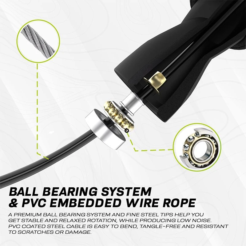 RDX SPORTS RDX X2 Adjustable 10.3ft Non-Slip Memory Foam Soft Handles Jump Rope 7 RDX SPORTS RDX X2 Adjustable 10.3ft Non-Slip Memory Foam Soft Handles Jump Rope - Image 5