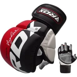 RDX SPORTS RDX T6 SMMAF Approved Hybrid MMA Grappling Gloves Gel Padded -Rdx Sports mma grappling gloves 1 10
