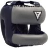 RDX SPORTS RDX O2 Full Face Nose Protection Guard Boxing Sparring Headgear Blue / Gray -Rdx Sports o2 professional head guard 2