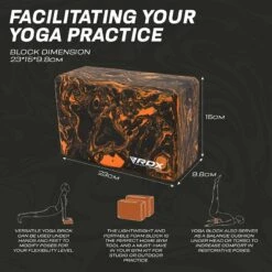 RDX SPORTS RDX OB EVA Foam High Density Non-Slips Yoga Block -Rdx Sports ob yoga blocks 7