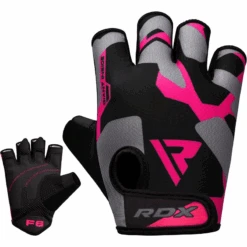 RDX SPORTS RDX F6 Half Finger Ladies Weightlifting Fitness Gym Gloves -Rdx Sports pink f6 fitness glovess 3