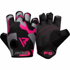 RDX SPORTS RDX F6 Half Finger Ladies Weightlifting Fitness Gym Gloves -Rdx Sports pink f6 fitness glovess 4
