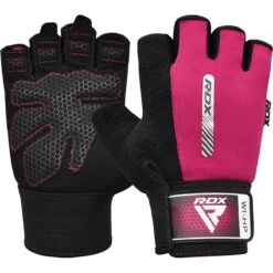 RDX SPORTS RDX W1 Gym Workout Gloves -Rdx Sports pink gym gloves 4