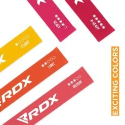 RDX SPORTS RDX MP 5-in-1 Pull Up Assist & Body Stretching Bands For Resistance Training -Rdx Sports pink mp resistance band set 6