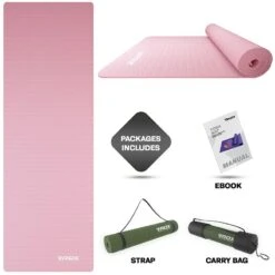 RDX SPORTS RDX YM 6mm TPE Yoga Mat -Rdx Sports pink tpe mat 1