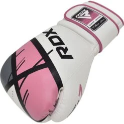 RDX SPORTS RDX F7 Women Training Boxing Gloves Pink / White -Rdx Sports pink training boxing gloves 3