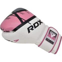 RDX SPORTS RDX F7 Women Training Boxing Gloves Pink / White -Rdx Sports pink training boxing gloves 4