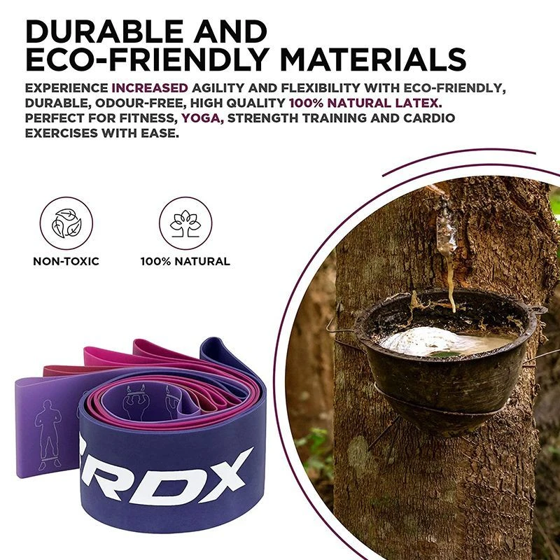 RDX SPORTS RDX PR 5-in-1 Pull Up Assist & Body Stretching Bands For Resistance Training 6 RDX SPORTS RDX PR 5-in-1 Pull Up Assist & Body Stretching Bands For Resistance Training - Image 4
