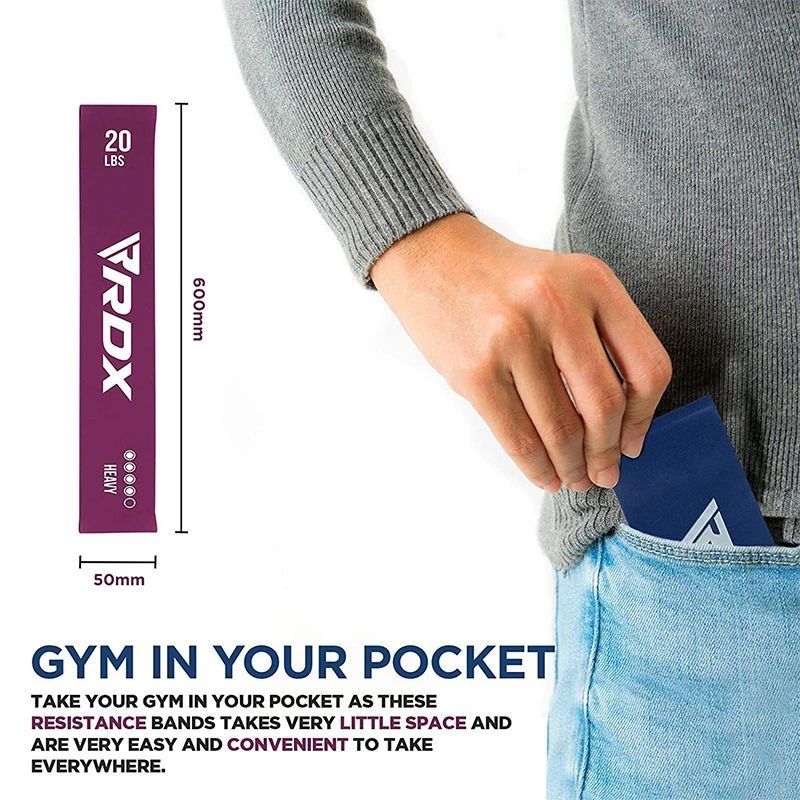 RDX SPORTS RDX PR 5-in-1 Pull Up Assist & Body Stretching Bands For Resistance Training 7 RDX SPORTS RDX PR 5-in-1 Pull Up Assist & Body Stretching Bands For Resistance Training - Image 5