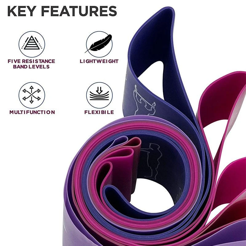 RDX SPORTS RDX PR 5-in-1 Pull Up Assist & Body Stretching Bands For Resistance Training 10 RDX SPORTS RDX PR 5-in-1 Pull Up Assist & Body Stretching Bands For Resistance Training - Image 8