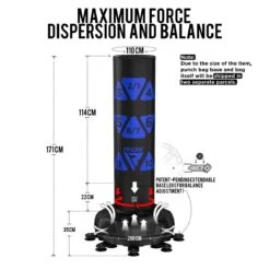 RDX SPORTS RDX FREE-STANDING ADULT PUNCH BAG TARGET MEDIUM BAG 5FT -Rdx Sports punch bag 004 10