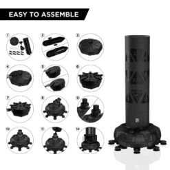 RDX SPORTS RDX FREE-STANDING ADULT PUNCH BAG TARGET MEDIUM BAG 5FT -Rdx Sports punch bag 005 9