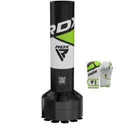 RDX SPORTS RDX R8 4ft Kids Free Standing Punch Bag Grey With Gloves For Training & Workout Set -Rdx Sports punch bag green