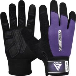 RDX SPORTS RDX W1 Full Finger Gym Gloves -Rdx Sports purple w1 full gym glove 1 4
