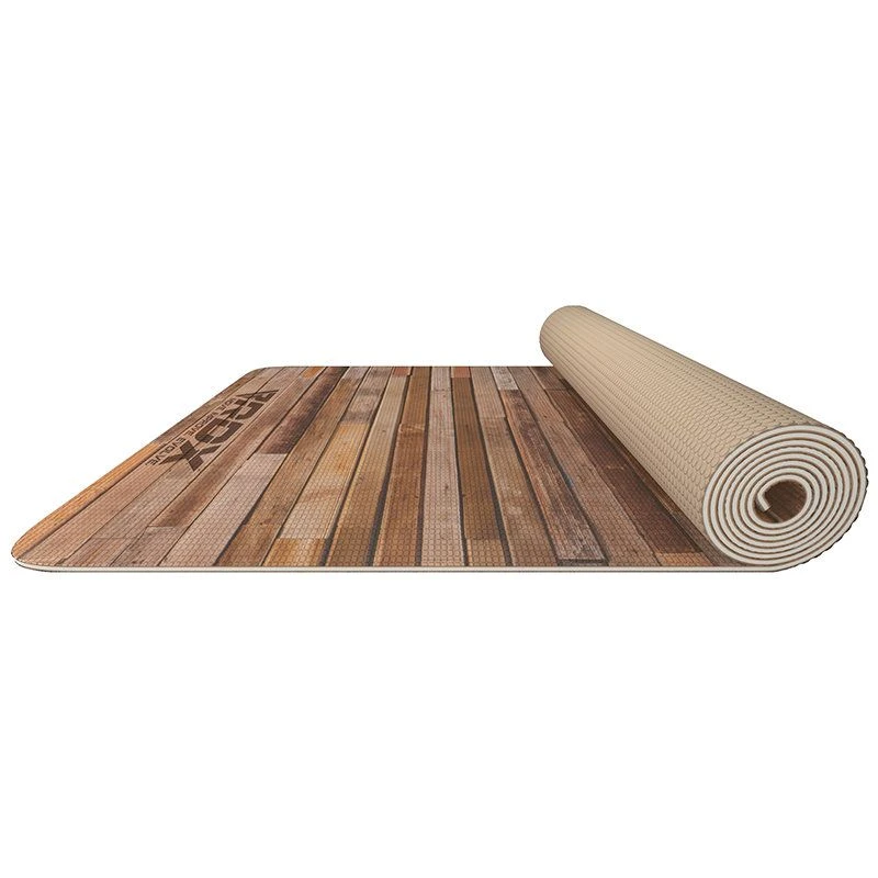 RDX SPORTS RDX D4 Iris 6mm PVC Yoga Mat Rustic Wood 3 RDX SPORTS RDX D4 Iris 6mm PVC Yoga Mat Rustic Wood
