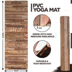 RDX SPORTS RDX D4 Iris 6mm PVC Yoga Mat Rustic Wood 15 RDX SPORTS RDX D4 Iris 6mm PVC Yoga Mat Rustic Wood -Rdx Sports pvc yoga d4 mat 4 1