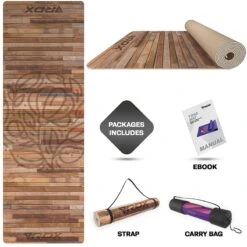 RDX SPORTS RDX D4 Iris 6mm PVC Yoga Mat Rustic Wood 13 RDX SPORTS RDX D4 Iris 6mm PVC Yoga Mat Rustic Wood -Rdx Sports pvc yoga d4 mat 8 1