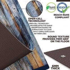 RDX SPORTS RDX D5 Iris 6mm PVC Yoga Mat Timber Blend -Rdx Sports pvc yoga d5 mat 3