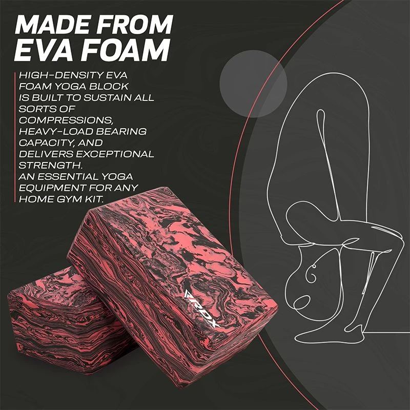 RDX SPORTS RDX RB EVA Foam High Density Non-Slips Yoga Block 4 RDX SPORTS RDX RB EVA Foam High Density Non-Slips Yoga Block - Image 2