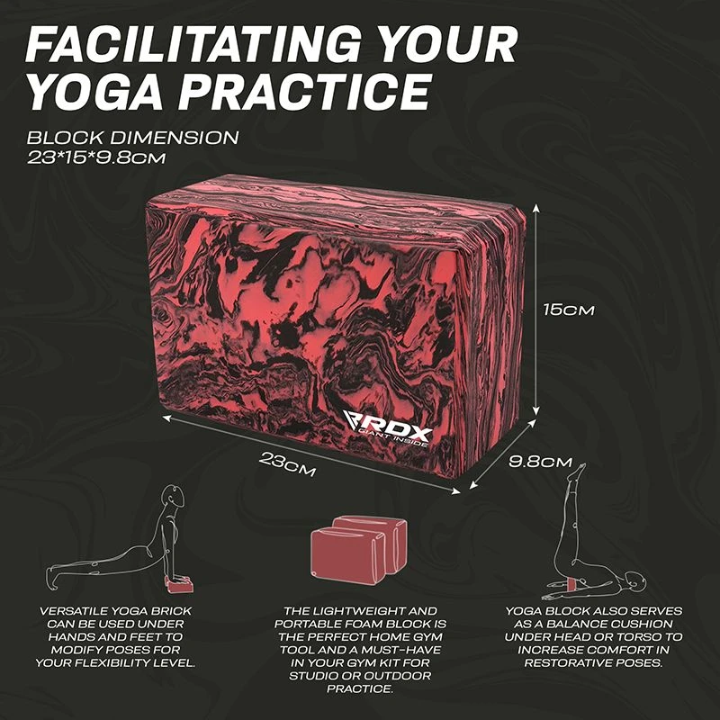 RDX SPORTS RDX RB EVA Foam High Density Non-Slips Yoga Block 9 RDX SPORTS RDX RB EVA Foam High Density Non-Slips Yoga Block - Image 7