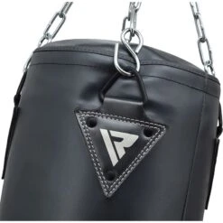 RDX SPORTS RDX T17 AURA 4ft / 5ft 2-in-1 Training Punch Bag In Pearl Black / White / Golden Set -Rdx Sports rdx black golden training punching bag 5