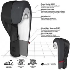 RDX SPORTS RDX F15 BLACK BOXING TRAINING GLOVES HOOK & LOOP MEN & WOMEN PUNCHING MUAY THAI KICKBOXING -Rdx Sports rdx black training boxing gloves 3 5 7