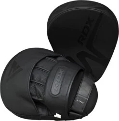 RDX SPORTS RDX F15 Noir Boxing Gloves & Punch Mitts Set In Black -Rdx Sports rdx black training focus pad 1