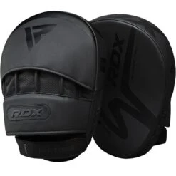 RDX SPORTS RDX F15 Noir Boxing Gloves & Punch Mitts Set In Black -Rdx Sports rdx black training focus pad 6