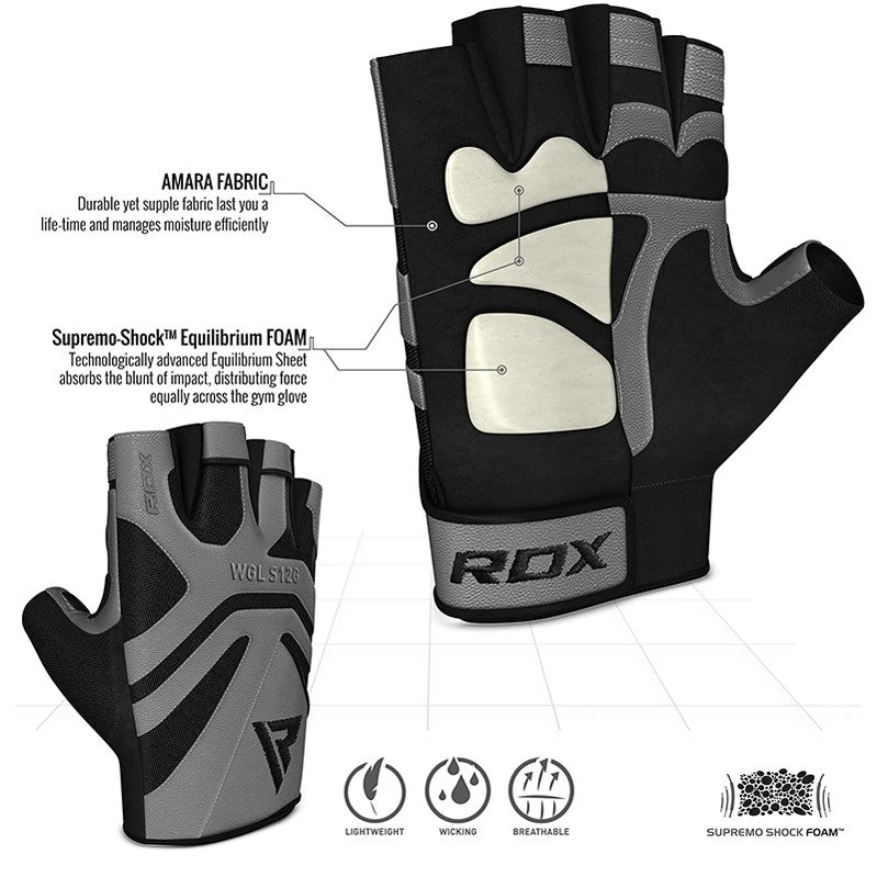 RDX SPORTS RDX S12 GYM WEIGHT LIFTING GLOVES 5 RDX SPORTS RDX S12 GYM WEIGHT LIFTING GLOVES - Image 3