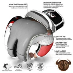 RDX SPORTS RDX T3 LEATHER MMA GRAPPLING GLOVES -Rdx Sports rdx leather gel training grappling gloves 54