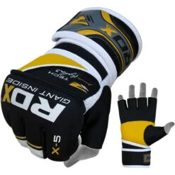 RDX SPORTS RDX X5 MMA FIGHT GLOVES -Rdx Sports rdx neoprene power fighter grappling gloves 112