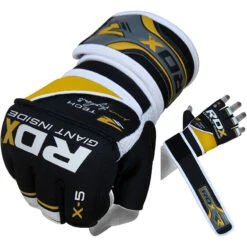 RDX SPORTS RDX X5 MMA FIGHT GLOVES -Rdx Sports rdx neoprene power fighter grappling gloves 115