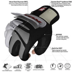 RDX SPORTS RDX T1 TAEKWONDO GLOVES -Rdx Sports rdx wtf taekwondo grappling gloves tkd 22