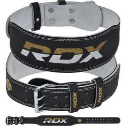 RDX SPORTS RDX 4 Inch Padded Leather Weightlifting Fitness Gym Belt -Rdx Sports rdx 4 inch leather weightlifting gym belt 5