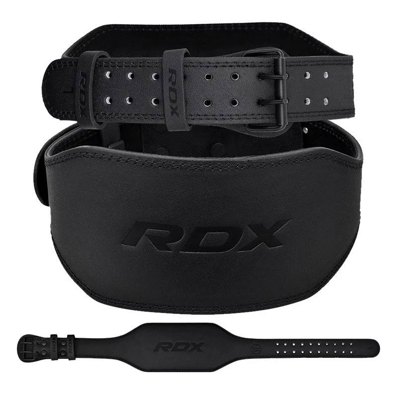 RDX SPORTS RDX 6 Inch Leather Weightlifting Fitness Gym Belt
