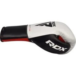 RDX SPORTS RDX C2 Fight Lace Up Leather Boxing Gloves BBBOFC/BIBA/WBF/NYAC /NEVADA APPROVED -Rdx Sports rdx c2 white leather fight boxing gloves 5