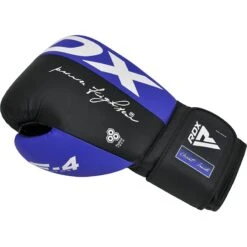 RDX SPORTS RDX F4 Boxing Sparring Gloves Hook & Loop -Rdx Sports rdx f4 boxing sparring gloves hook loop blue 3