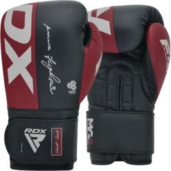 RDX SPORTS RDX F4 Boxing Sparring Gloves Hook & Loop -Rdx Sports rdx f4 boxing sparring gloves hook loop maroon 1