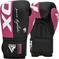 RDX SPORTS RDX F4 Boxing Sparring Gloves Hook & Loop -Rdx Sports rdx f4 boxing sparring gloves hook loop pink 5