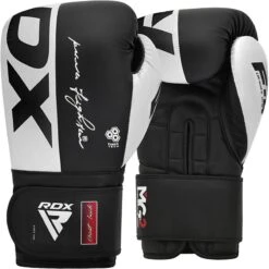 RDX SPORTS RDX F4 Boxing Sparring Gloves Hook & Loop -Rdx Sports rdx f4 boxing sparring gloves hook loop white 4
